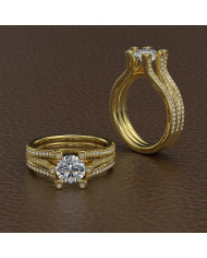 1.72ct Brilliant Diamond Gold Engagement Ring