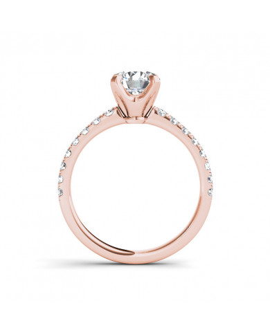 1.23ct Brilliant Diamond Solitaire Gold Engagement Ring