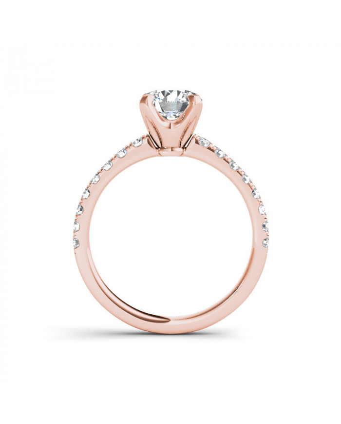 1.23ct Brilliant Diamond Solitaire Gold Engagement Ring