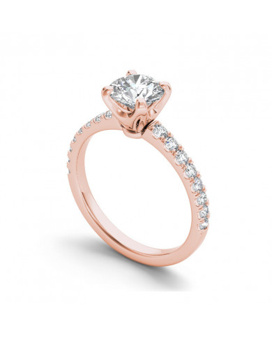 1.23ct Brilliant Diamond Solitaire Gold Engagement Ring
