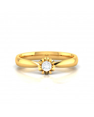 0.16ct Brilliant Cut Diamond Solitaire Gold Engagement Ring - 01US21