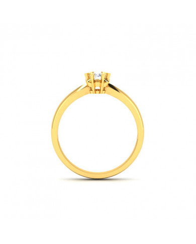 0.16ct Brilliant Cut Diamond Solitaire Gold Engagement Ring - 01US21