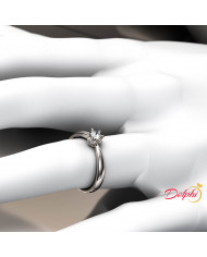 0.16ct Brilliant Cut Diamond Solitaire Gold Engagement Ring - 01US21