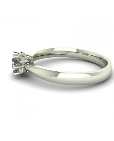 0.16ct Brilliant Cut Diamond Solitaire Gold Engagement Ring - 01US21