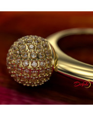 0.45ct (carat) Diamond Ball Gold Ring - 02US14