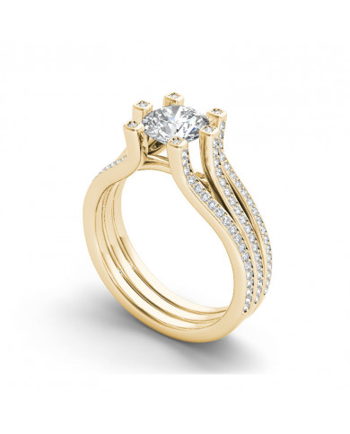 1.72ct Brilliant Diamond Gold Engagement Ring