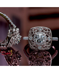 0.5ct Brilliant Cut Diamond  Gold Engagement Ring  - 02US01