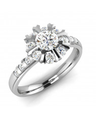 0.62ct Brilliant Cut Diamond Gold Engagement Ring - 01US22