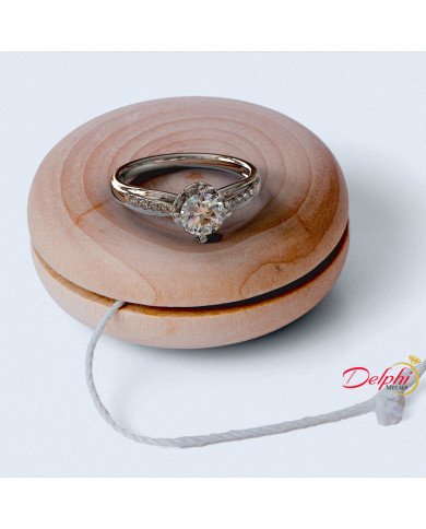 0.67ct Brilliant Diamond Gold Engagement Ring - 01US32