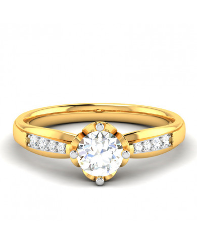 0.67ct Brilliant Diamond Gold Engagement Ring - 01US32