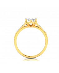 0.67ct Brilliant Diamond Gold Engagement Ring - 01US32
