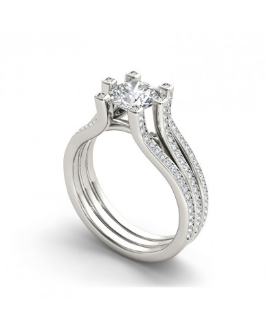 1.72ct Brilliant Diamond Gold Engagement Ring