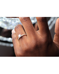 0.77ct Brilliant Cut Diamond Gold Engagement Ring - 02US20