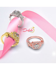 0.87ct Round Cut Vintage Engagement Ring - 01US59